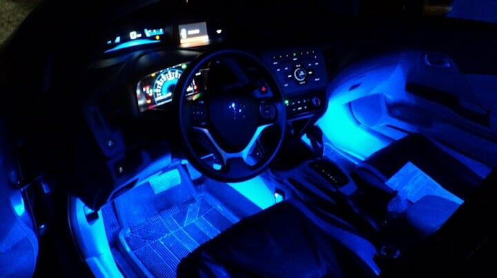 نصب چراغ LED خودرو